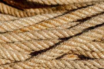 Fototapeta na wymiar ropes made from natural materials
