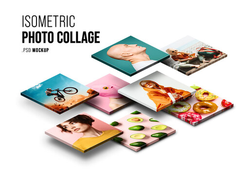 Isometric Photo Collage