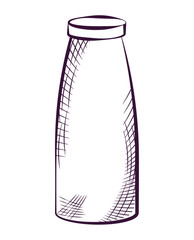 milk bottle illustration