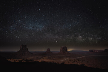 Monument valley starry night