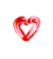 Lip Gloss heart shaped on transparent background