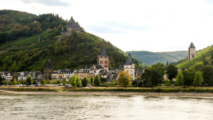 Fototapeta na wymiar Scenes from the Rhine River, Germany