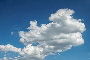 Naklejka na ściany i meble Cumulus Cumulonimbus Stratocumulus clouds in the sky