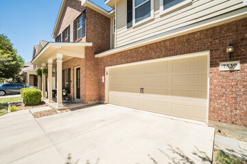 Brick home with a driveway