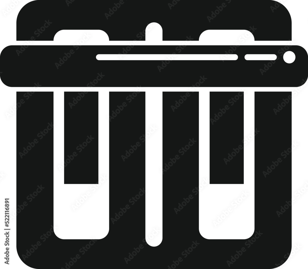 Poster wire breaker icon simple vector. fuse panel