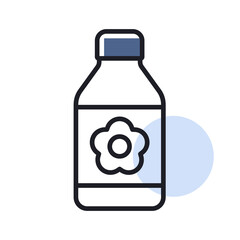 Garden packing bottle of fertilizer vector icon