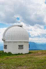 Obraz premium Observatory located on the top of Gerlitzen in Austria, at 1911m above sea level