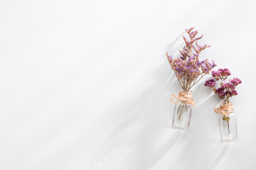 Bio herbal homeopathic medicine cosmetic arrangement, handmade cosmetic.