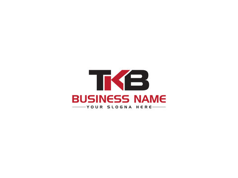 Monogram TKB Logo Icon Vector, Colorful TK Logo Letter Vector Image Design With Red Black Icon For Business