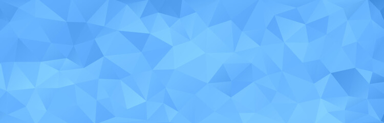 Blue polygonal background shape. Vector stock.