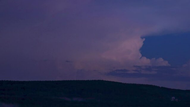 HD of the lightning at night