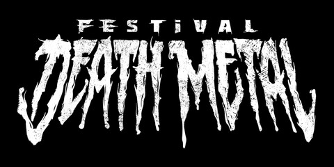 Banner for death metal music festival