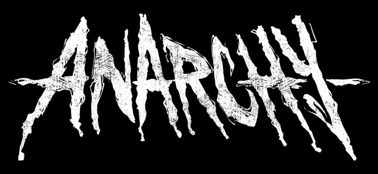 Lettering with single word ANARCHY