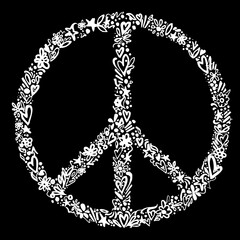 illustration of peace symbol