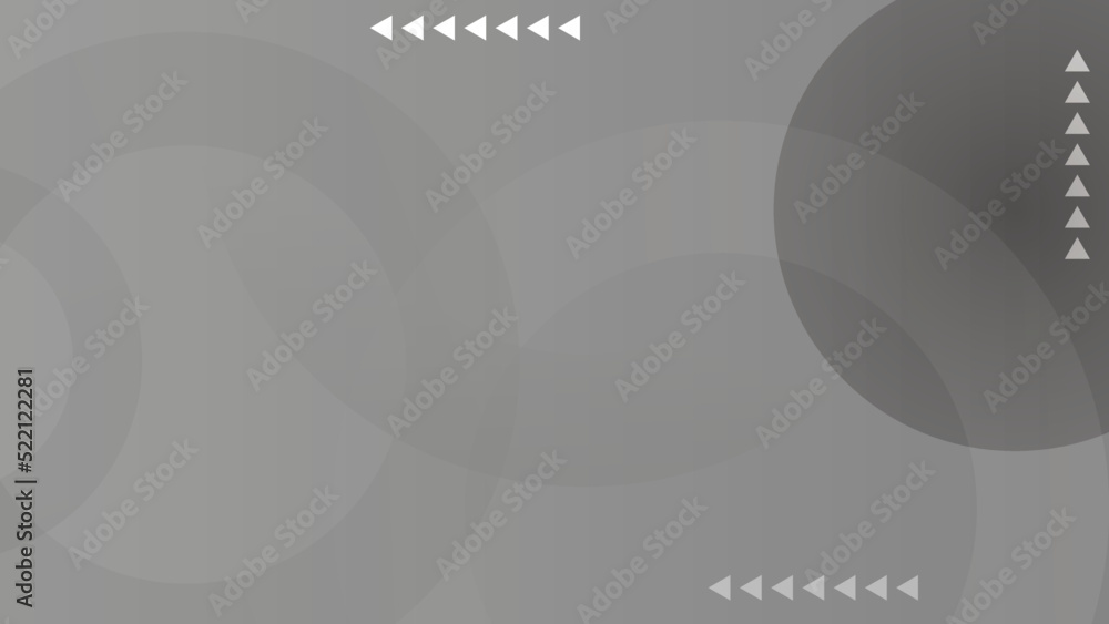 Poster abstract gray gradient background with circular shapes and arrows. vector stock.
