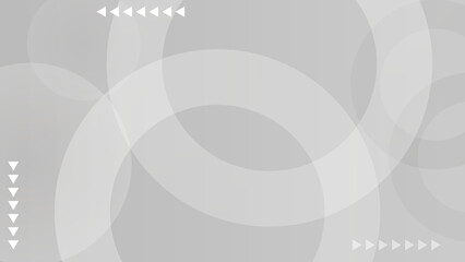 Abstract gray gradient background with circular shapes and arrows. Vector stock.