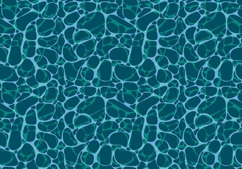 Abstract ocean waves seamless water pattern for clothes print and kids accessories and fabrics and wrapping