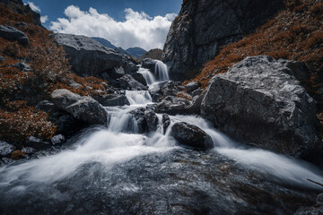 Waterfall in Lanzo Valley
