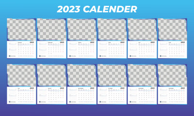 2023 Wall Calendar A3 Size, ready to print, easy editable Imane, Text & Color