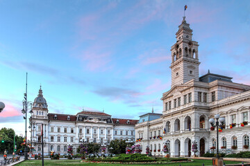 Fototapeta na wymiar Arad Administrative Palace and Cenad Palace, Romania