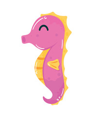 seahorse pink sealife animal