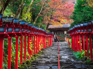 Fototapeten 秋の京都　貴船神社 © oben901
