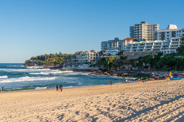 Sydney-siders enjoying Bondi Beach in some mid-winter sun. 