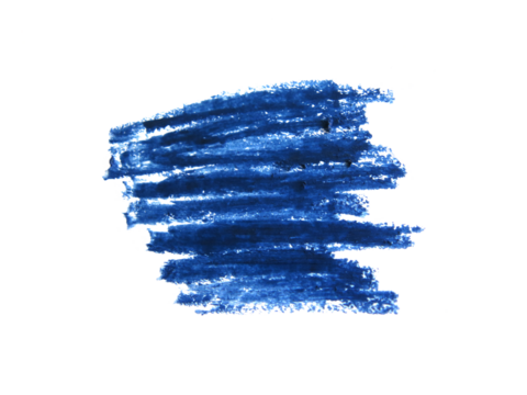 Blue eyeliner Cosmetic pencil on transparent background