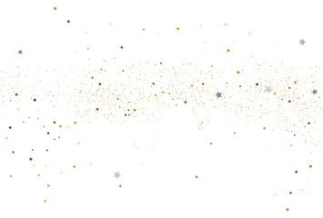 Light gold and light silver glitter confetti background.