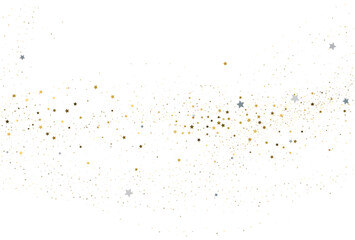 Light gold and light silver glitter confetti background.