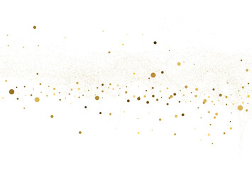 Light gold glitter round confetti background.
