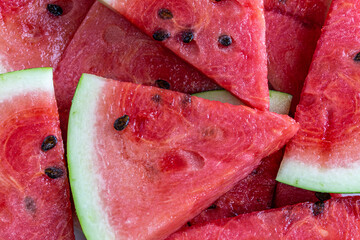 Slices of watermelon close-up. Background image