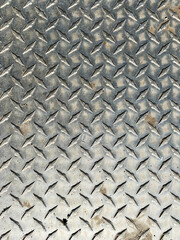steel iron rusted step metal diamond plate sheet rust industrial floor industry platform raised...