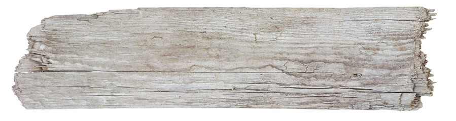 Rough hewn wood sign from driftwood plank - obrazy, fototapety, plakaty