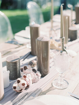 Wedding Table With Candles