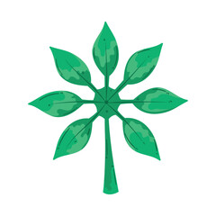 green branch with leafs