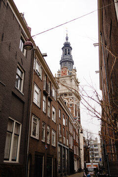Trendy streets of Jordaan in Amsterdam