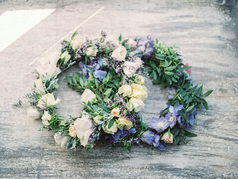 Two flower wreathes