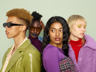 Candid friends flash photography portrait