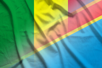 Mali and Democratic Republic of the Congo state flag transborder contract COG MLI