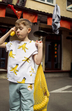Funny boy outdoor