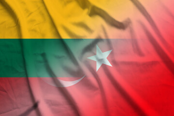 Lithuania and Turkey national flag transborder negotiation TUR LTU