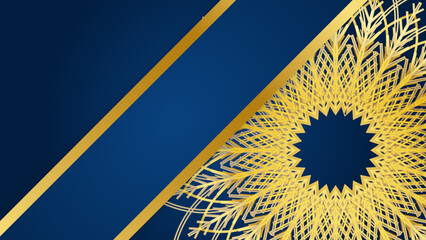 Luxury mandala background for background, wedding invitation, book cover and presentation. round gold ornament mandala. Mandala with floral patterns. Yoga template. Vector illustration