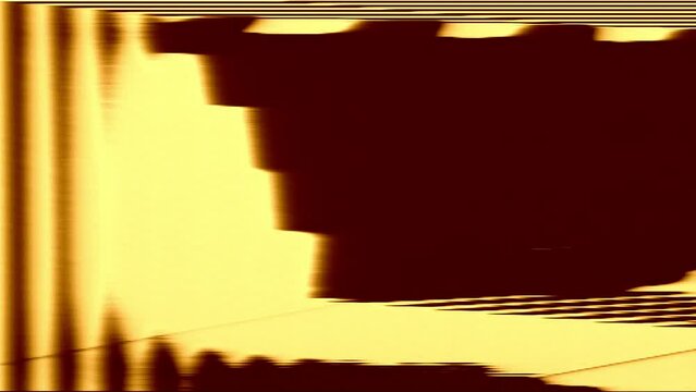 Abstract Background Loop Analog Yellow Strobo Feed Glitch 1b