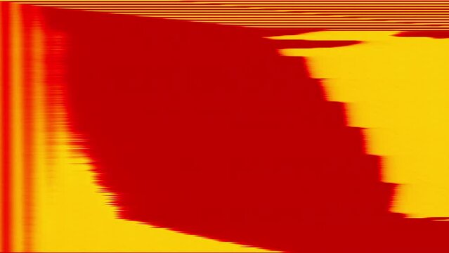 Abstract Background Loop Analog Yellow Red Strobo Feed Glitch 1a