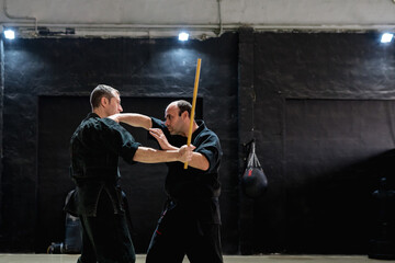 Kajukenbo masters fighting with sticks