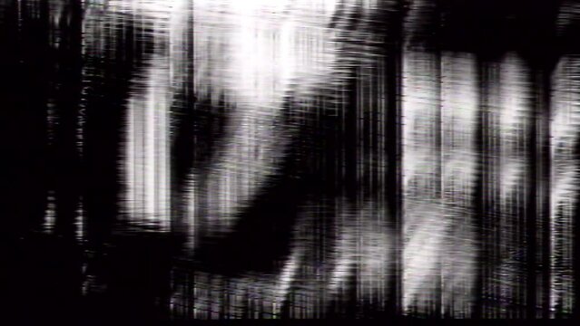 Abstract Background Loop Analog Black and White Strobo Feedlines Rays Glitch 1