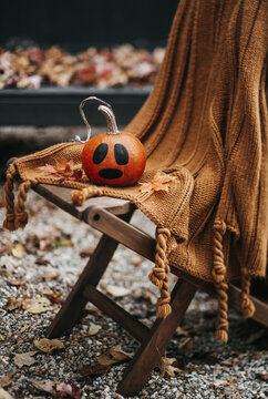 Hand painted pumpkin