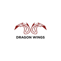 Fototapeta premium Dragon Wings logo