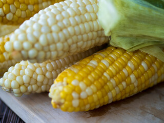 茹でたてとうもろこし